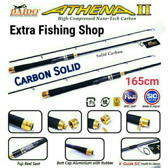Joran Daido ATHENA II Panjang 165cm Carbon Solid Power 12kg