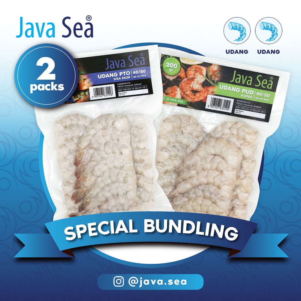

Bundling Special JAVA SEA Udang PTO V 40/50 dan PUD V 40/50