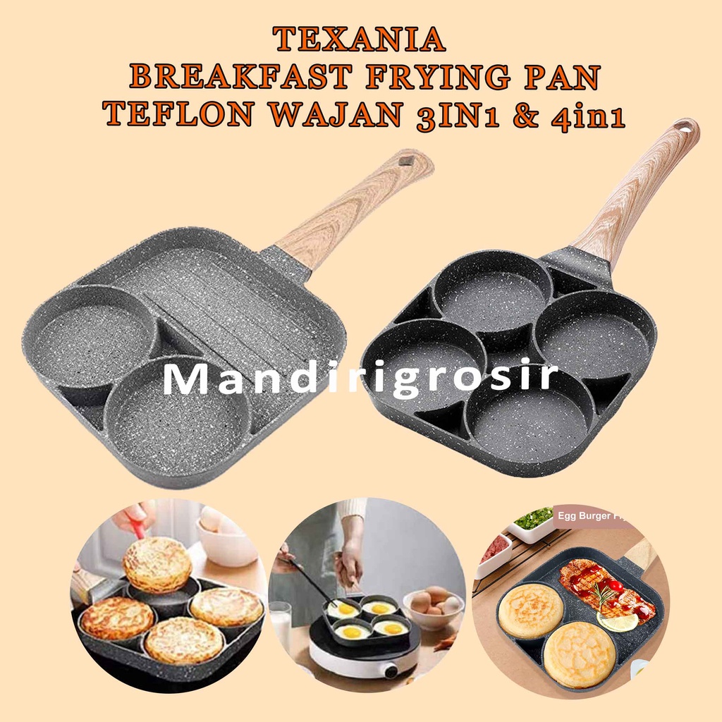 Breakfast Frying Pan * Texania * Teflon Wajan Anti lengket * Penggorengan