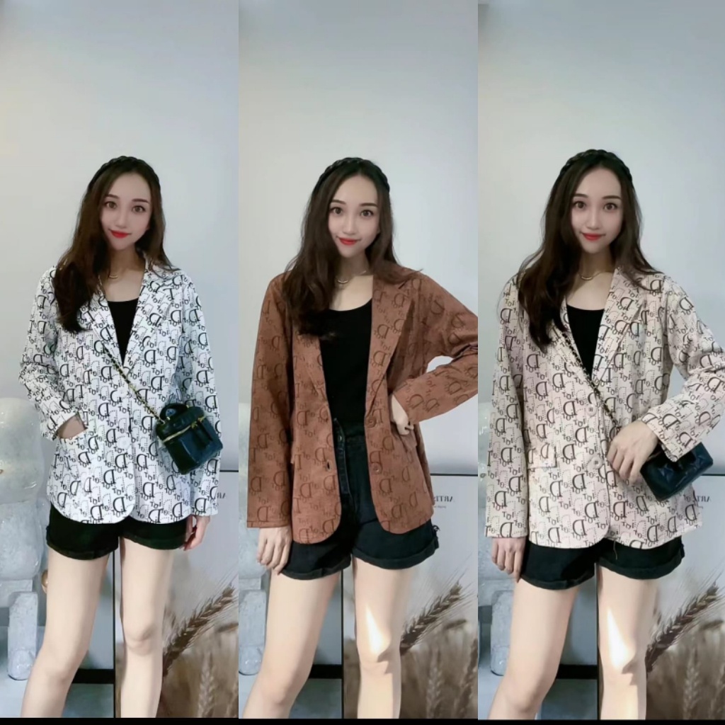 HARGA GROSIR Outer Cardigan Import Blazer Suede (1 SERI 3 WARNA)