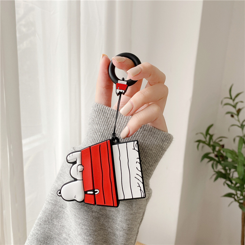 INPODS Casing Soft Case Silikon Motif Snoopy Untuk Apple Airpods 1 / 2 / 3 / 7 / 9 / 10 / I11 / I12