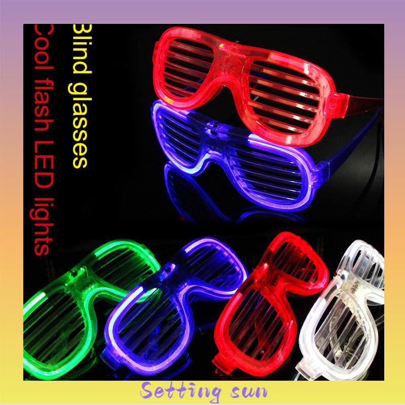 LED Kacamata Nyala Malam Colorful Eyeglass Aksesoris Fashion TN