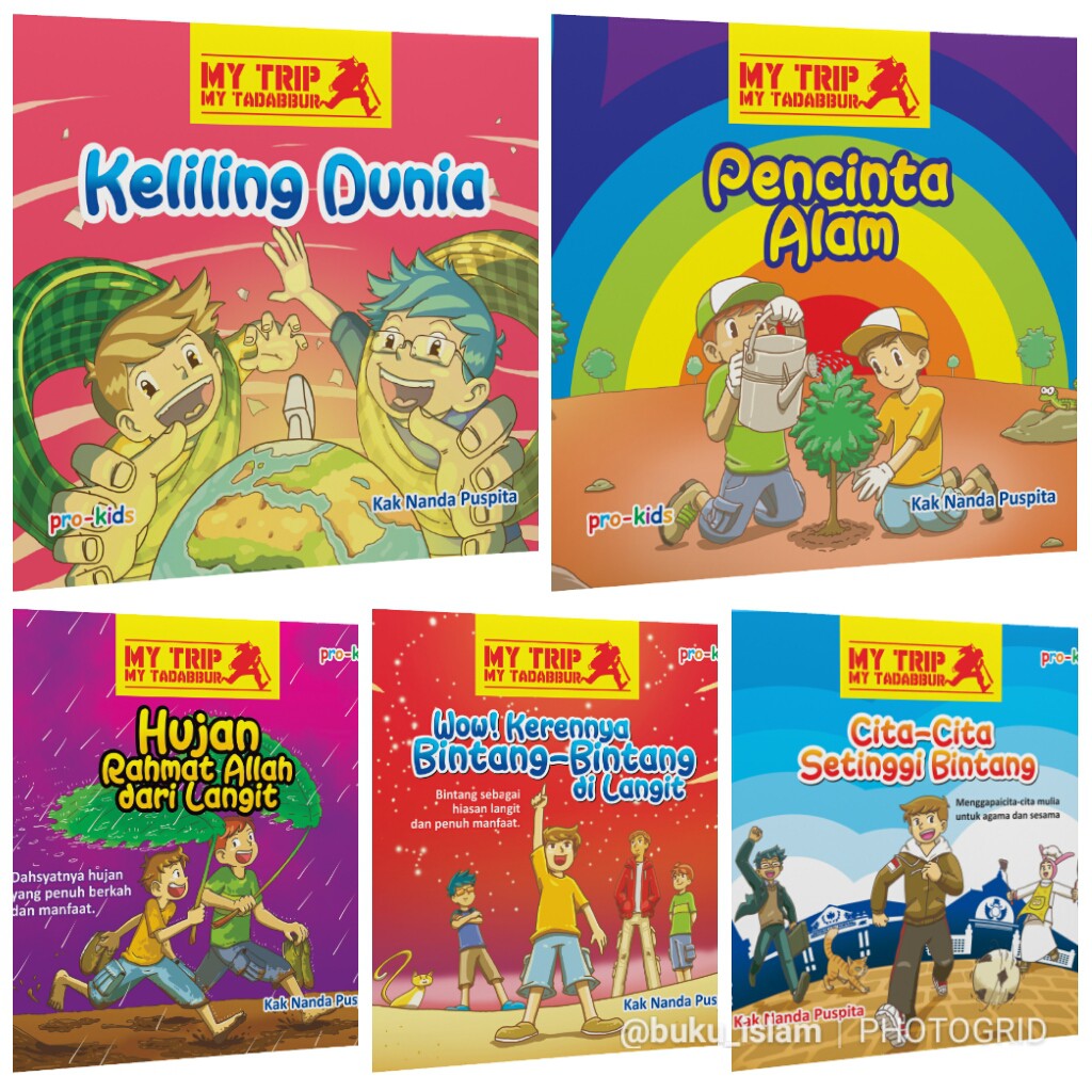 Paket Buku Anak Seri My Trip My Tadabbur (MTMT) - Nanda Puspita (isi 5 pcs) - Prou Media