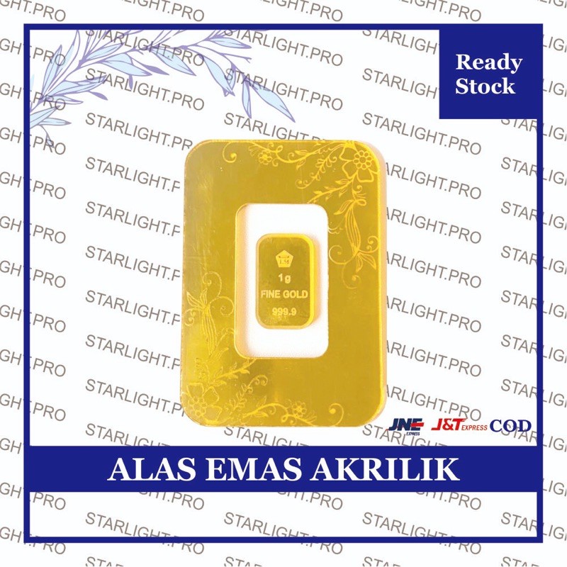 Alas emas akrilik replika emas batang bahan mahar dekorasi mahar