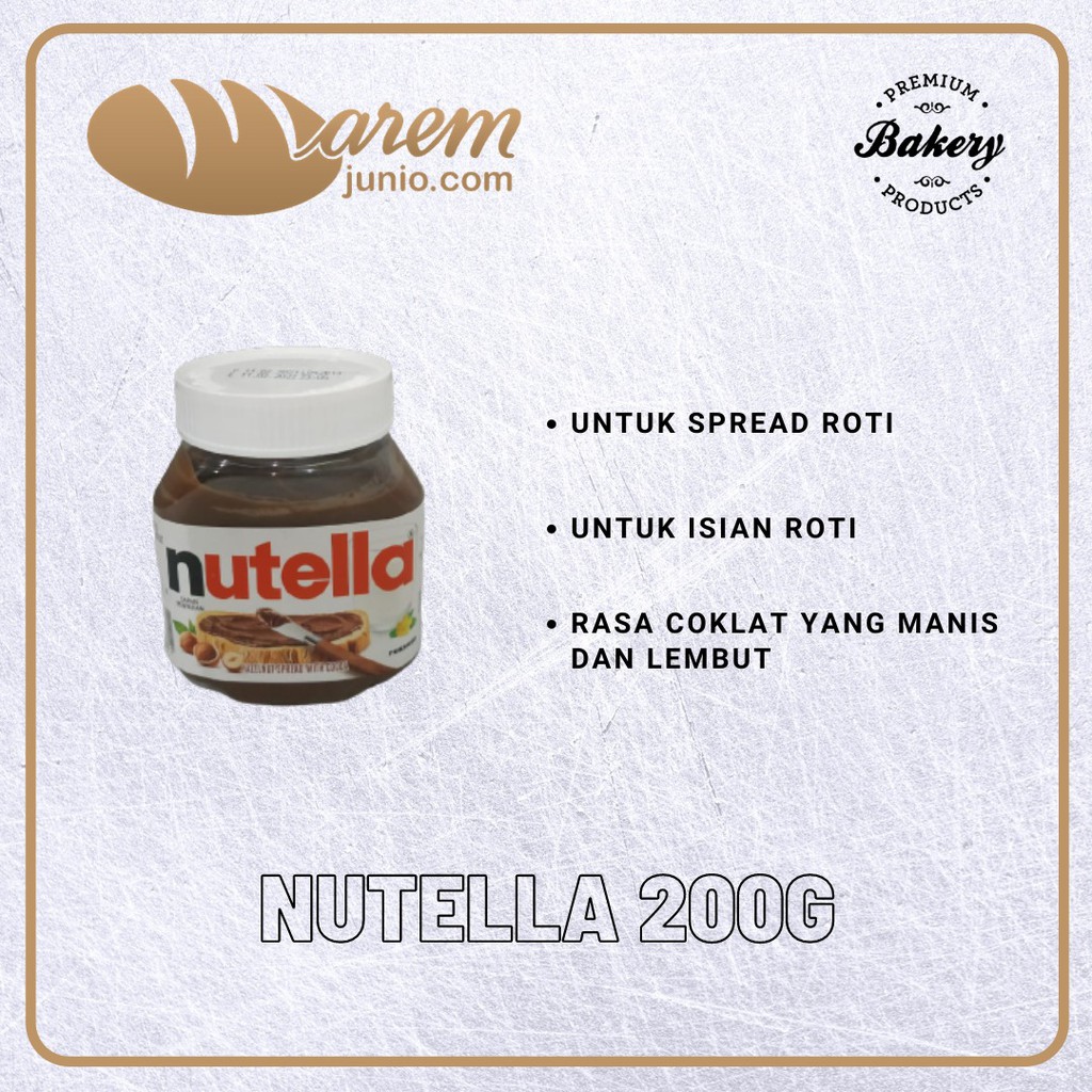 

Nutella Selai Oles Coklat 200 gr