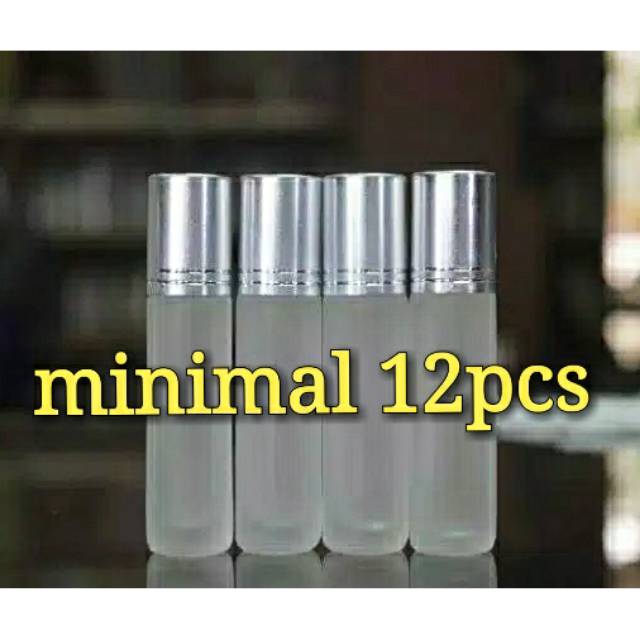 Botol parfum ROLL ON DOFF 8ml SILVER