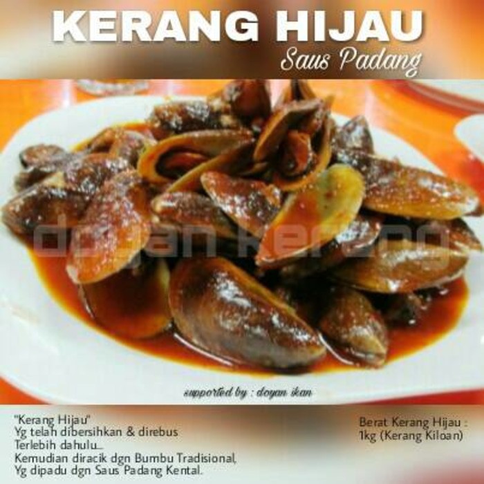 KERANG HIJAU SAUS PADANG - Kerang Kiloan
