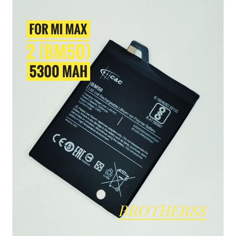 BATTERY BATERAI BATRE XIAOMI MI MAX 1 (BM49) ORIGINAL C&amp;C