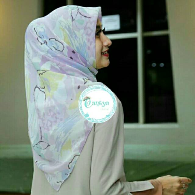 Jilbab chiffon fine japan / viney / pollycaton