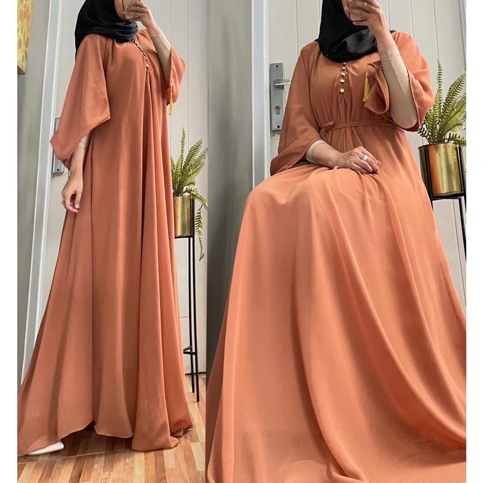 LUNA MAYA DRESS BAHAN CERUTI FULL FURING