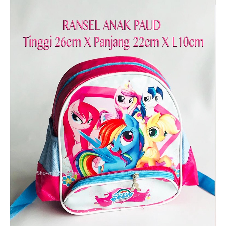 Showme Tas Ransel Anak Sekolah PAUD 10in (T26cm X P20cm X L10cm) MY LITTLE PONY