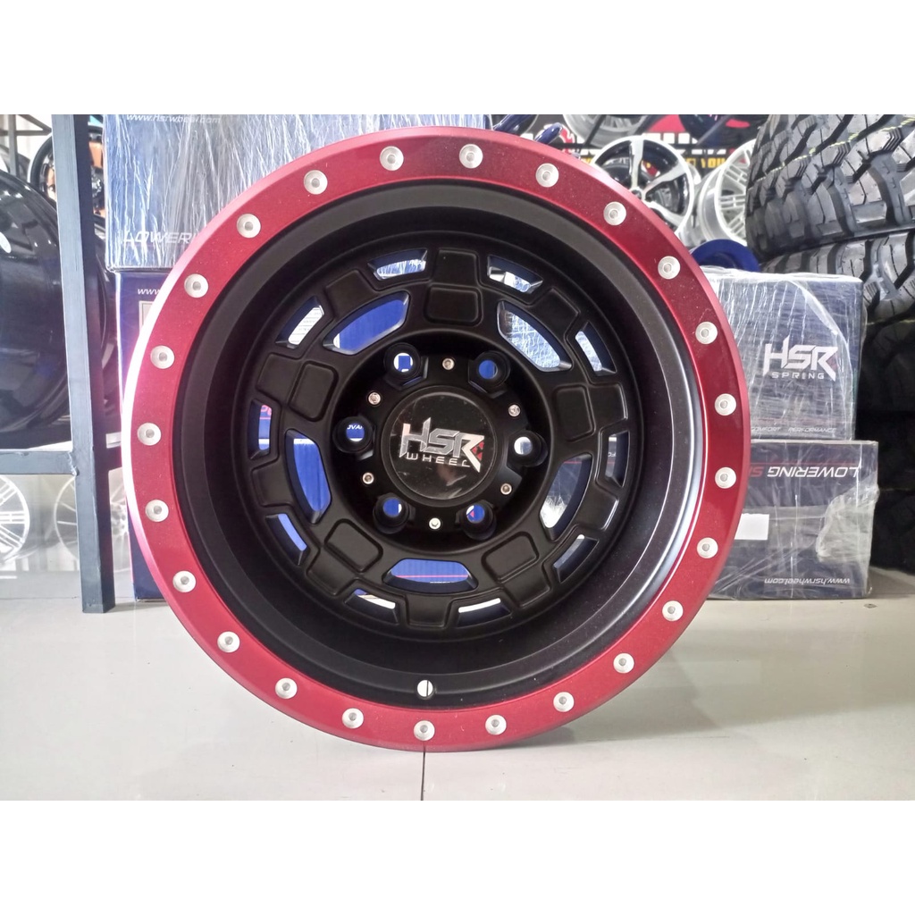 Velg Offroad Ring 15 Hsr Aikmel Warna Black Red Mobil Terano Blazer Dmax Pelek Offroad R15