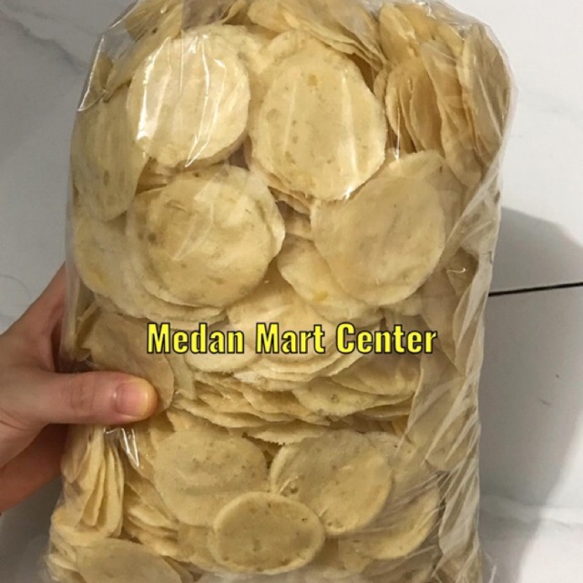 

Opak Limper Mentah/ Opak Kancing500G / Opak Singkong Ubi Bulat Kecil Tipis Kerupuk Mentah