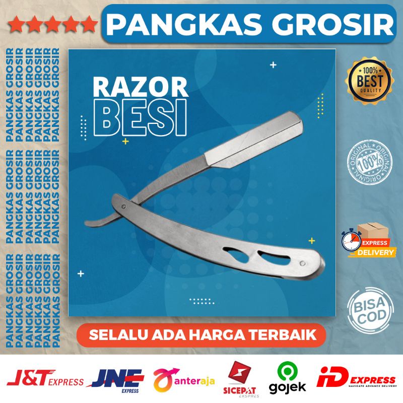 Safety Razor Besi Rambut Razor Isi Silet Barbershop Pangkas Rambut Silet Cukur