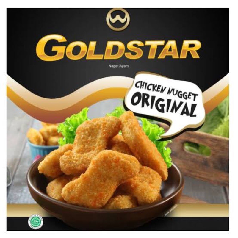 

Promo !! Gold Star Chiken Nugget Original 500 gr