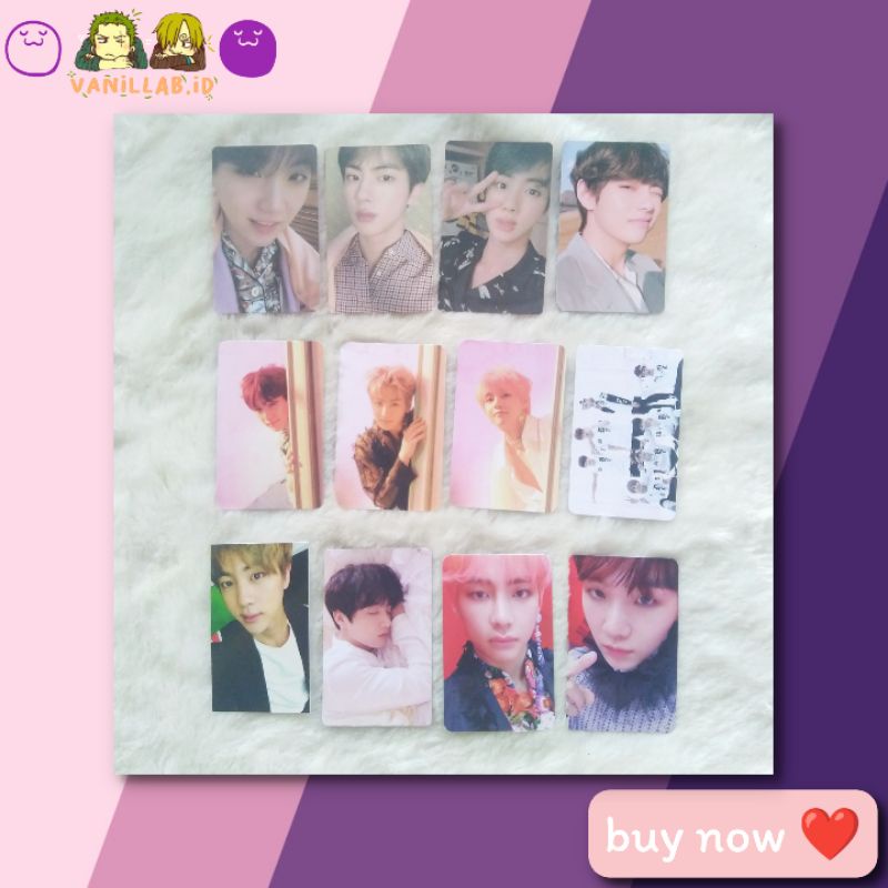 PC PHOTOCARD BTS JUNGKOOK SUGA YOONGI JIN TAEHYUNG V GRUP ANSWER S E PERSONA TEAR U Y ORUL