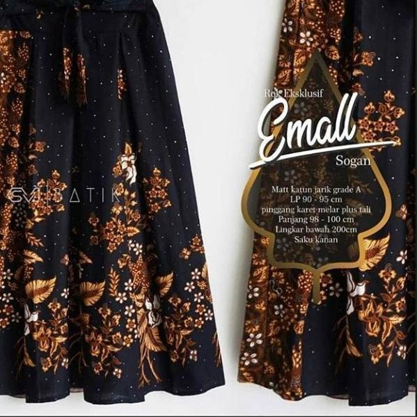 rok batik payung panjang karet jumbo rok big size modern premium rok batik unggul jaya pekalongan
