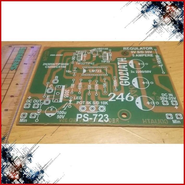 

PCB Variable Adjustable Voltage Regulator LM723 LM 723 5A 5 Ampere