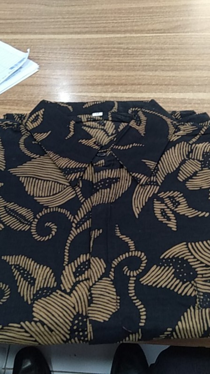 Bswart Batik Hrb026 Kenongo Hem Pendek Padi Pekalongan M L Xl Batik Pria Murah Modern Grosir Batik