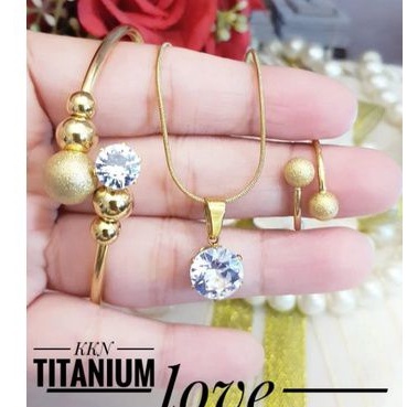 Titanium set perhiasan n683