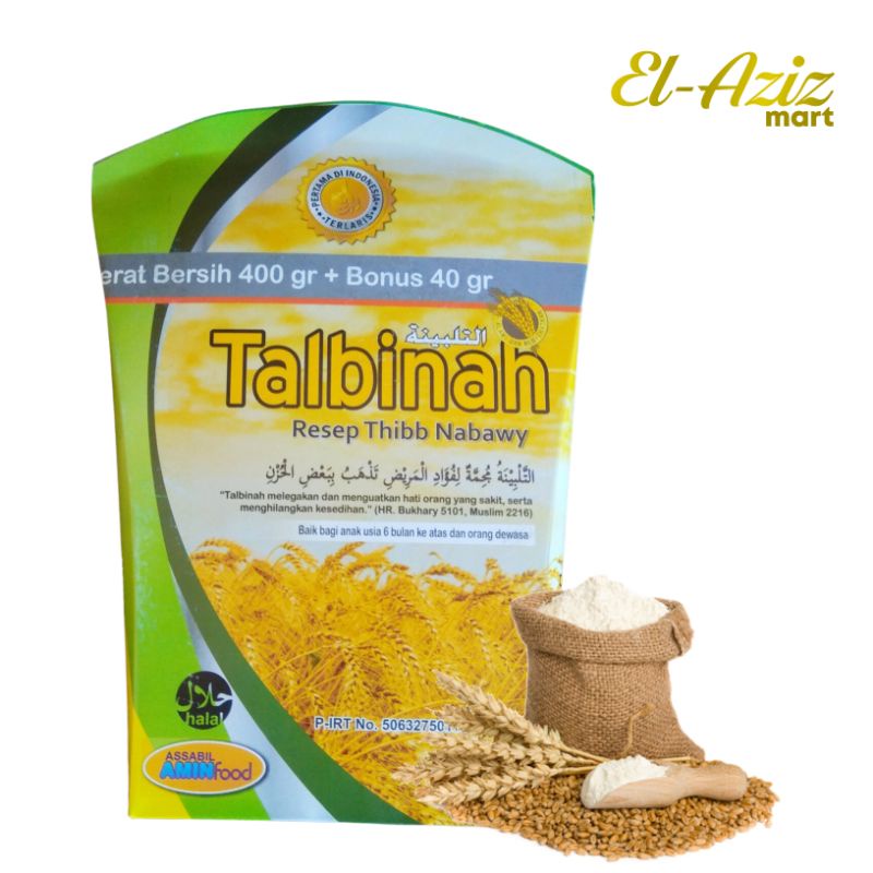 

Talbinah Tepung Gandum Untuk Obat Maag 400gr + Bonus 40gr