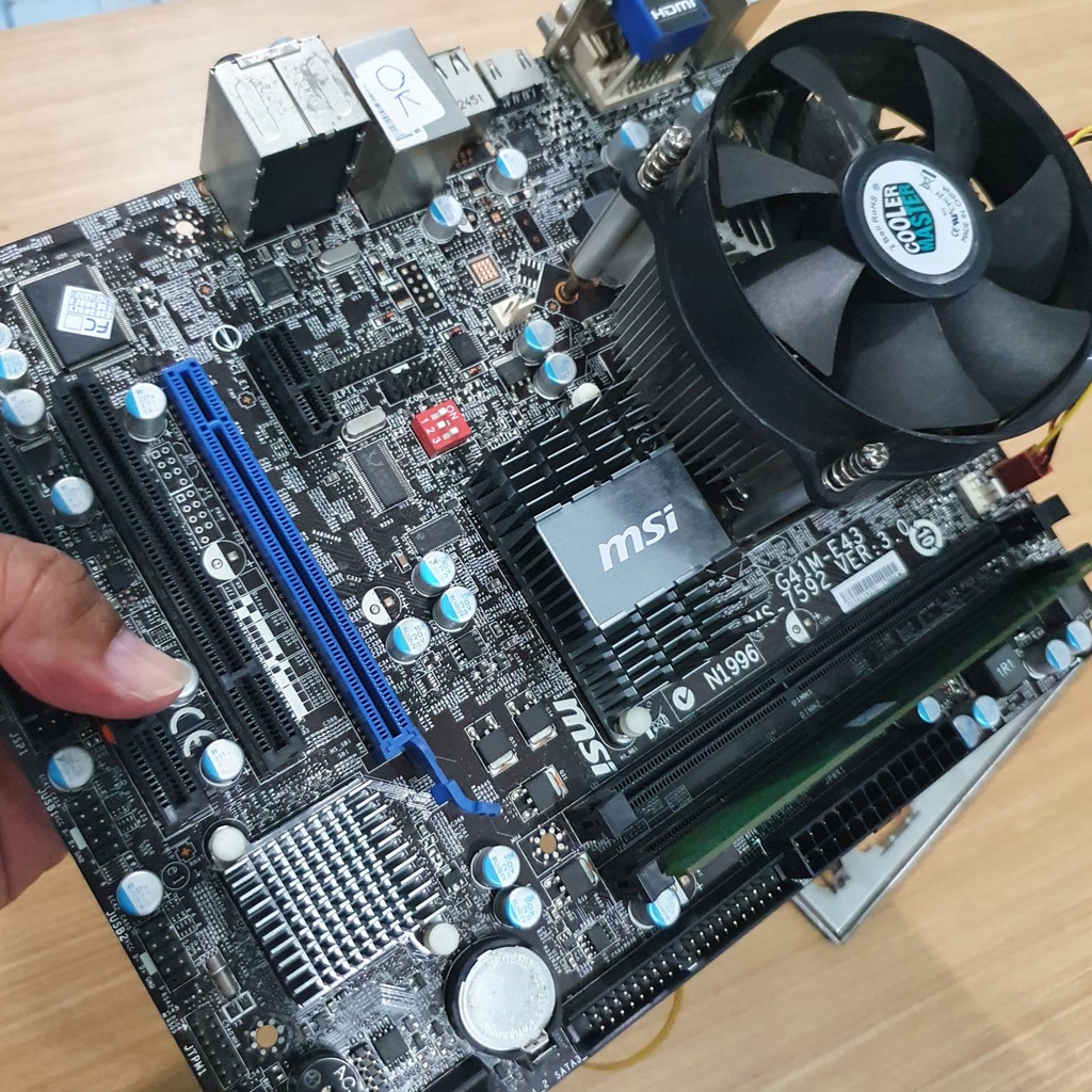 Mobo G41 MSI plus Procesor Core2duo plus ram ddr3 2GB