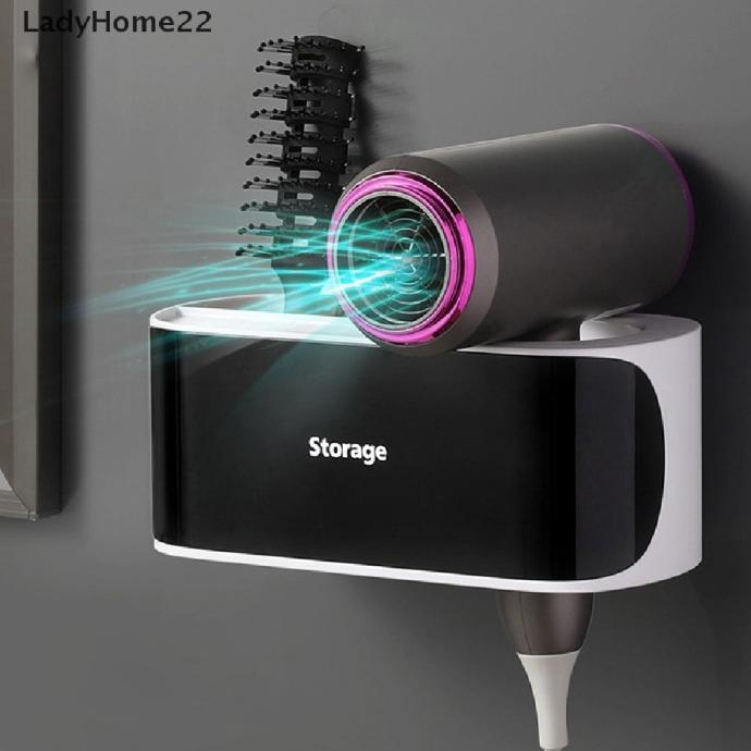 Lh Rak Holder Hair Dryer Sisir Dengan Suction Cup Dinding Delstorenia