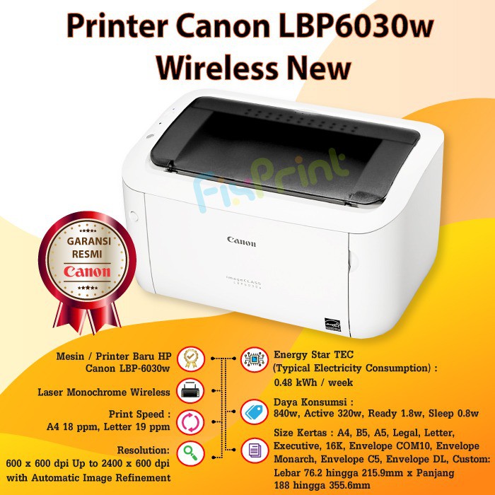 Printer Canon ImageCLASS LBP6030 LBP 6030 LBP-6030 Wireless