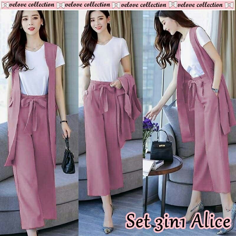 SETELAN 3IN1 ALICE 5Warna
