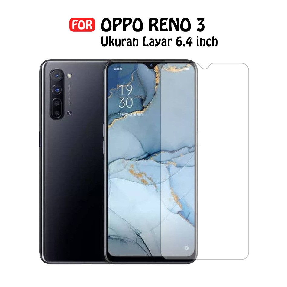 H8 Tempered Glass Anti Gores For Kaca Oppo Reno 3