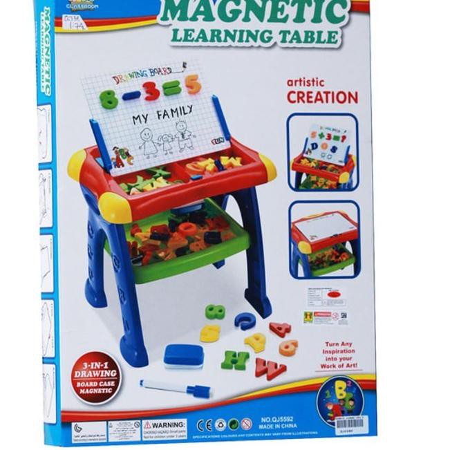 

Mainan Edukasi Anak - Magnetic Learning Table Board Papan Tulis Magnet .