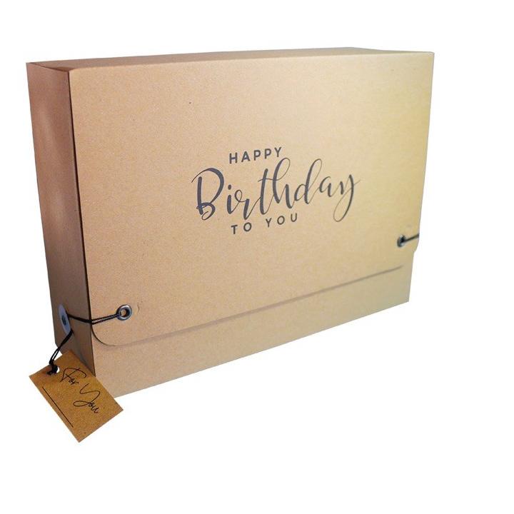 

⚡Akhir Tahun⭐ Kotak Kado Ulang Tahun (Happy Birthday) Model Bag Mail - Bahan Corrugated Box.