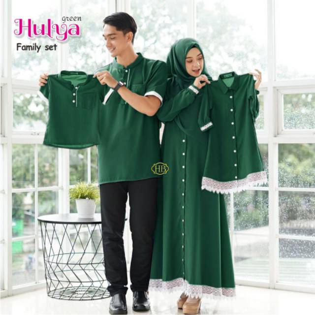 Baju set anak ayah bunda family full mostcrepe