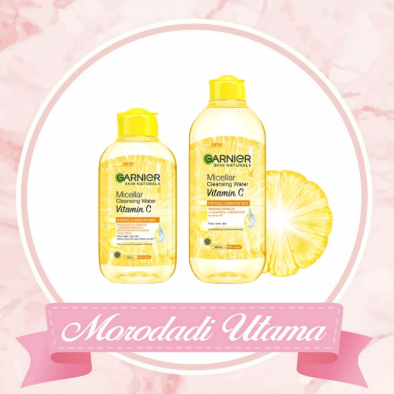 Garnier Micellar Water Vit C 125ml &amp; 400ml