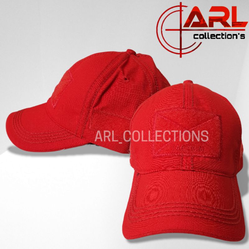 topi tactical bdu merah - topi tactical caps velcro premium - topi baseball tactical ripstok cotton