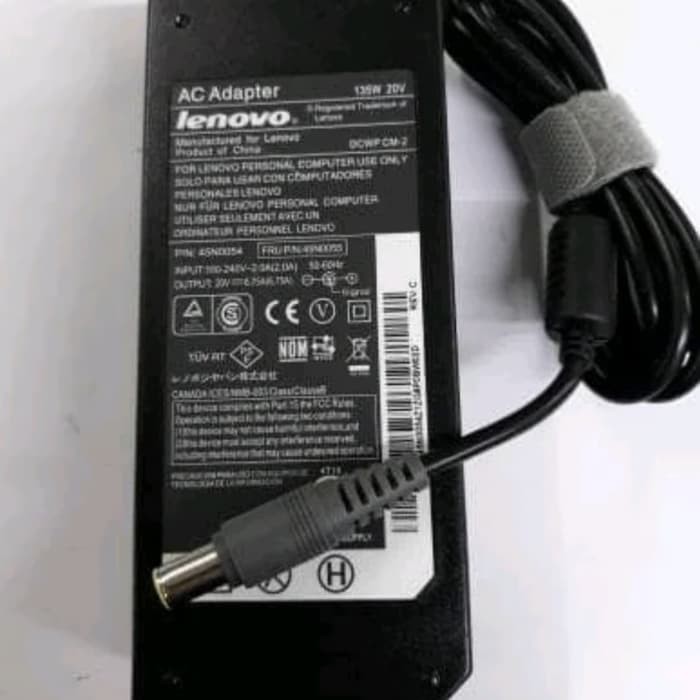 Adaptor Charger Lenovo IBM Thinkpad W510 T520 T520i W510 20V 6.75A