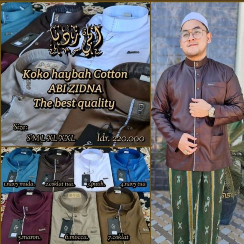 koko Abi zidna exclusive maroko haibah semi gamis bordir