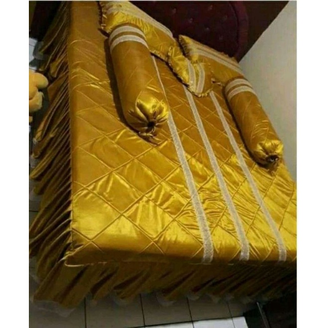 seprai pengantin/dekor kamar pengantin/seprei pengantin premium ukuran NO 1