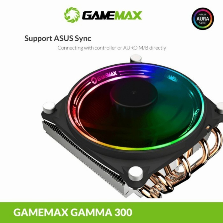 GAMEMAX GAMMA 300 Rainbow Fan CPU Cooler Fan Processor