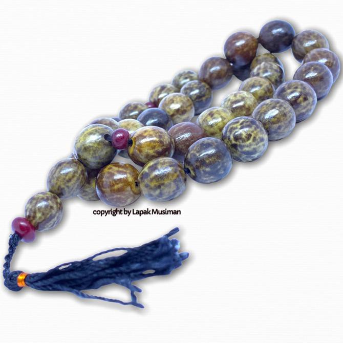 Tasbih Biji Palem Gebang Asli 33 Butir Dimensi 15mm