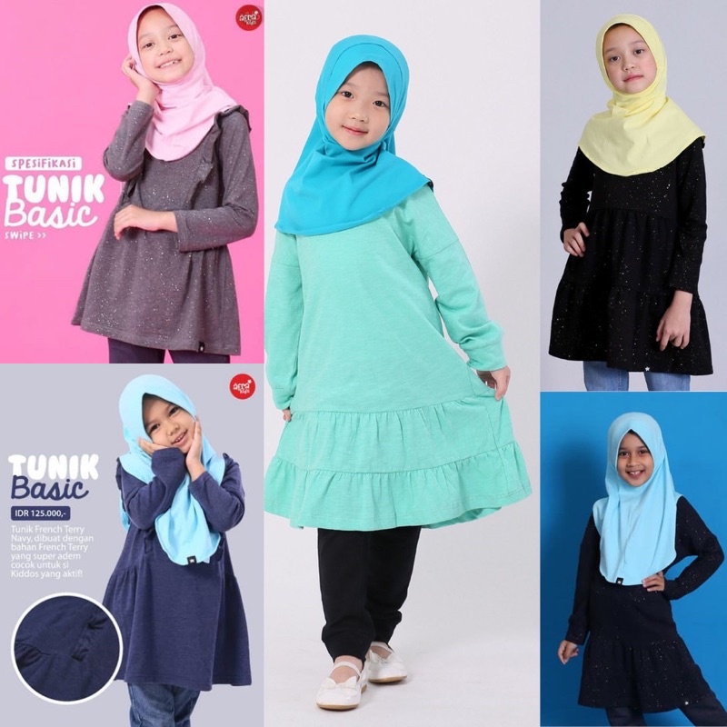 Tunik Anak Perempuan AFRAKIDS - Tunik Basic