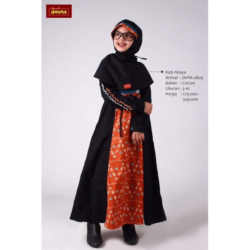 Busana muslim abaya anak dannis JAPM0809