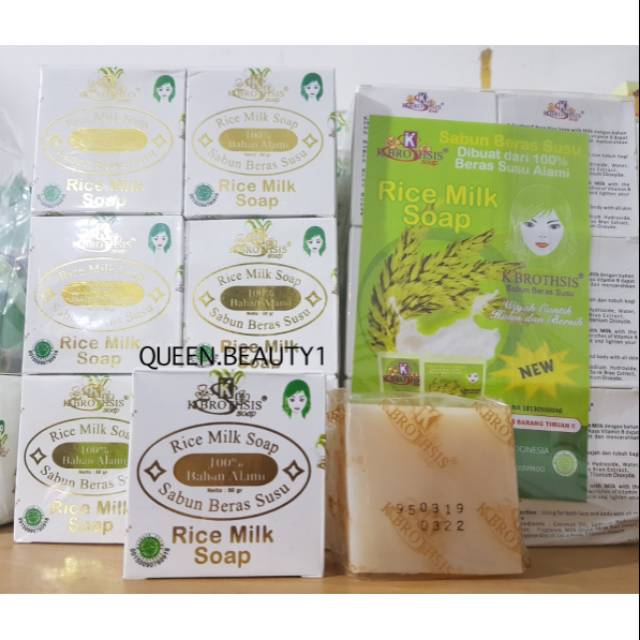 Jual SABUN BERAS THAILAND BPOM Sabun beras kbrothis rice milk soap