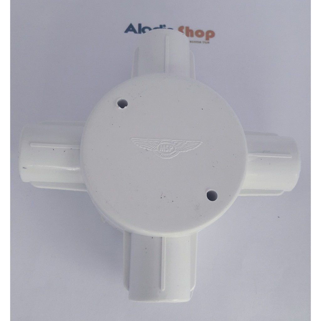 Tdus Tee Dus T dus T-Dus cabang 4 warna putih polos 20mm conduit HIRO