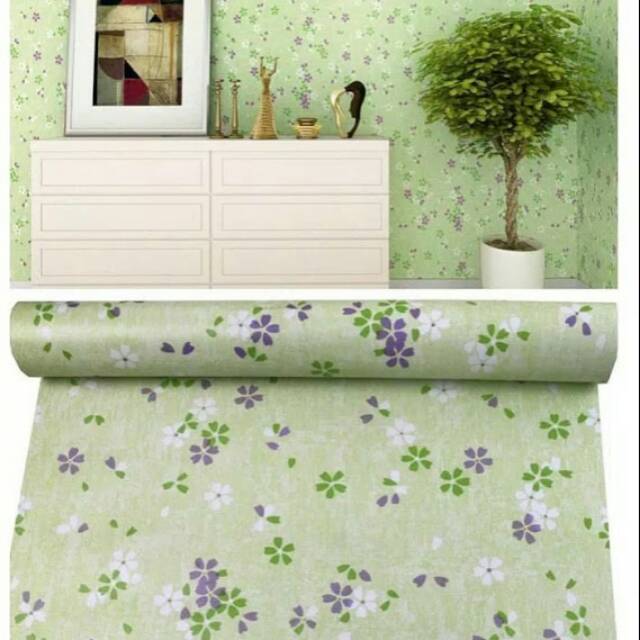 Fantastis 10 Motif Wallpaper Dinding  Warna Hijau Richa 