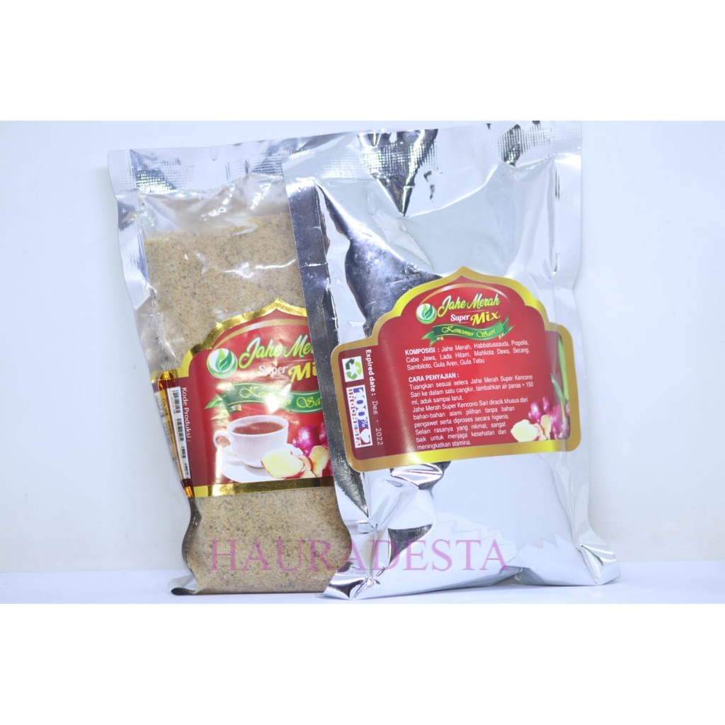 

JUAL Jahe merah Kencono sari super mix 250 Kemasan Foil