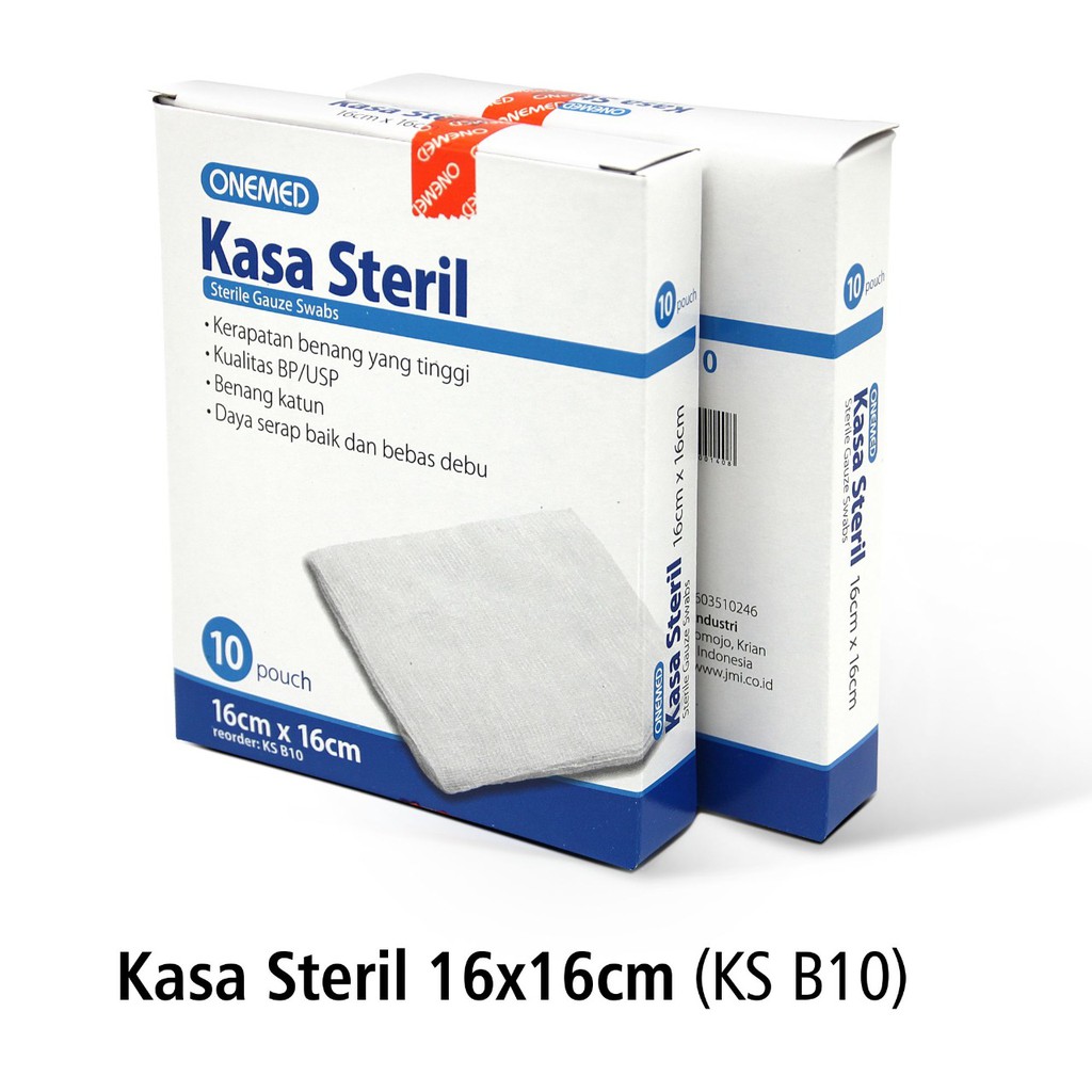 Kasa Steril 16x16cm OneMed box isi 10pouch