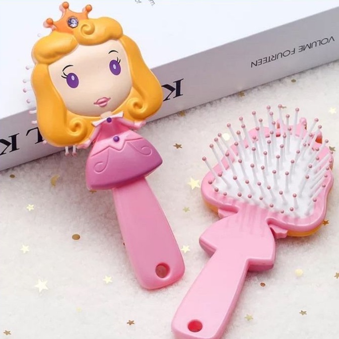 SISIR 3D PIJAT ION NEGATIF ANTI STATIS / SISIR KARAKTER PRINCESS DISNEYSISIR KESEHATAN /SISIR ANAK 3D SISIR DETANGLER KARAKTER