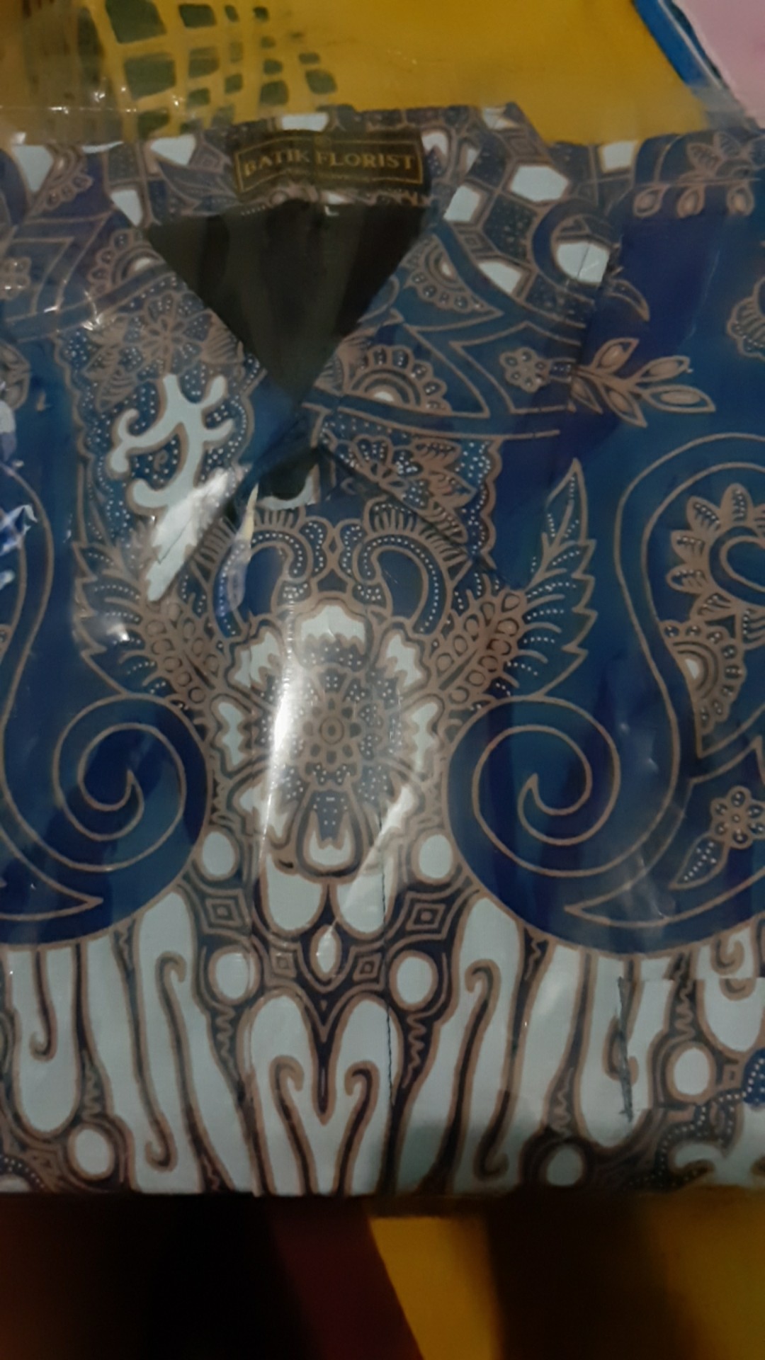 Peksi Dongker Kemeja Batik Pria Full Furing Katun Sragenan