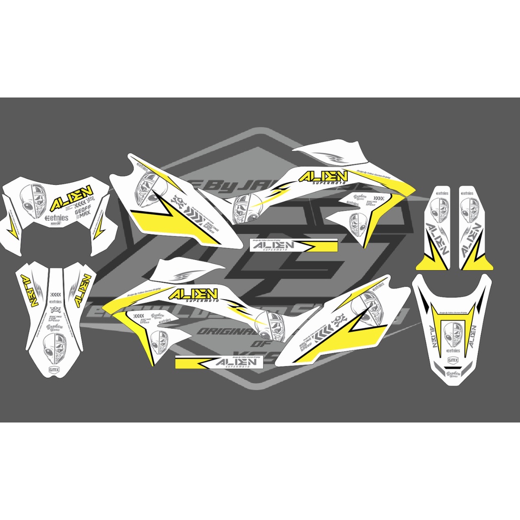 DECAL KAWASAKI D TRACKER ALIEN GANTENG